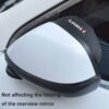 2PCS Suzuki Swift Side Mirror Rain Visors – Carbon Fibre Style
