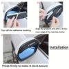 2PCS Suzuki Swift Side Mirror Rain Visors – Carbon Fibre Style